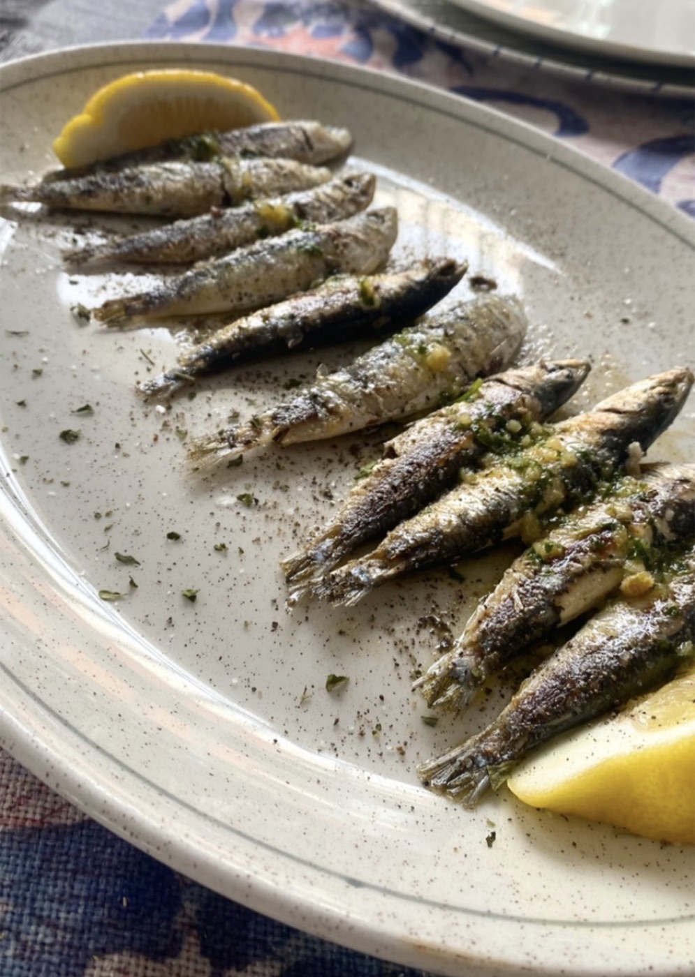 Sardinas a la plancha de Pika Pika